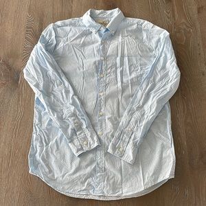 Men’s American Eagle Pattern Woven Button-Up | Large Tall | Classic Fit